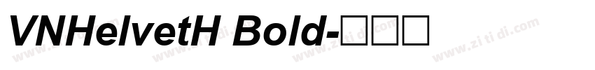 VNHelvetH Bold字体转换